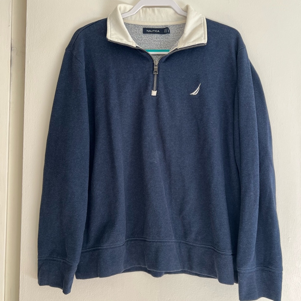 Nautica Men's Quarter Zip-Up Pullover